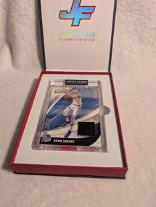 lot 701 image: Kevin Durant Jersey Fusion Game Used Trading Card 2021 Edition