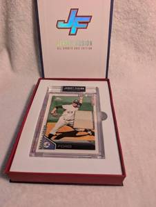lot 702 image: Whitey Ford Jersey Fusion Baseball Card with Game Used Material 2021 Edition