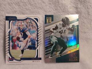 lot 1009 image: Josh Allen NFL Trading Cards 2022 Panini Set - 2 ct