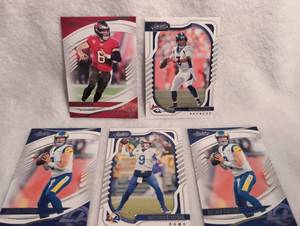 lot 1021 image: NFL Quarterback Trading Cards Collection - Panini Absolute Football (Mayfield, Wilson, Stafford)