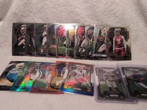 lot 1042 image: Panini Prizm NFL Football Trading Cards Collection - 17 ct