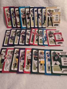lot 1047 image: Panini Contenders Season Ticket NFL Football Cards Collection - 29 ct