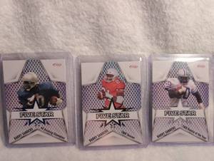 lot 1102 image: Barry Sanders Five Star Football Card Set SAGE Collection - 3 ct
