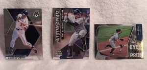 lot 2010 image: Panini Mosaic Super Star Baseball Card Lot - George Brett, Alex Rodriguez, Jose Altuve - 3 ct