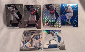 lot 2011 image: Mosaic Baseball Cards Lot with Aaron Judge, Francisco Lindor, Jacob deGrom, Mike Mussina - 6 ct