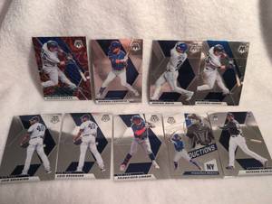 lot 2012 image: 2020 Panini Mosaic Baseball Card Collection -&nbsp&nbspGleyber Torres, Michael Conforto, Dominic Smith, Luis Severino, Francisco Lindor, Francisco Alvarez, and Estevan Floria