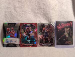 NBA Basketball Stars Trading Card Collection Including Michael Jordan, Shaquille O'Neal, Dennis Rodman with Autographed Benoit Benjamin Card