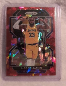 lot 3001 image: LeBron James 2021-22 Panini Prizm Basketball Card #91 Los Angeles Lakers