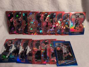 lot 3015 image: NBA Prizm Basketball Card Collection - 18 ct