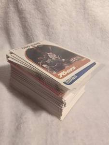 lot 3023 image: Various Eras Basketball Trading Cards Collection NBA Hoops 76ers - 120 ct