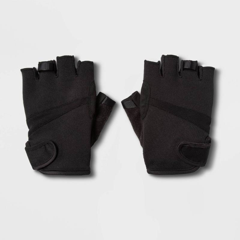 lot 3318 image: Mens Strength Training Gloves Black M - All In Motion Neoprene, Weightlifting&nbsp