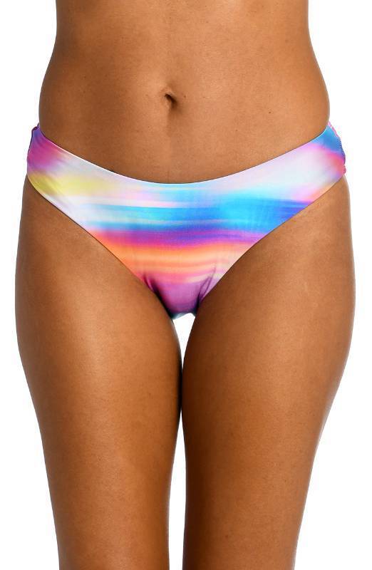 lot 3415 image: La Blanca Womens Scoop Front Hipster Swimsuit Bottom, MultiSunset Shores, 6 - Retail $61