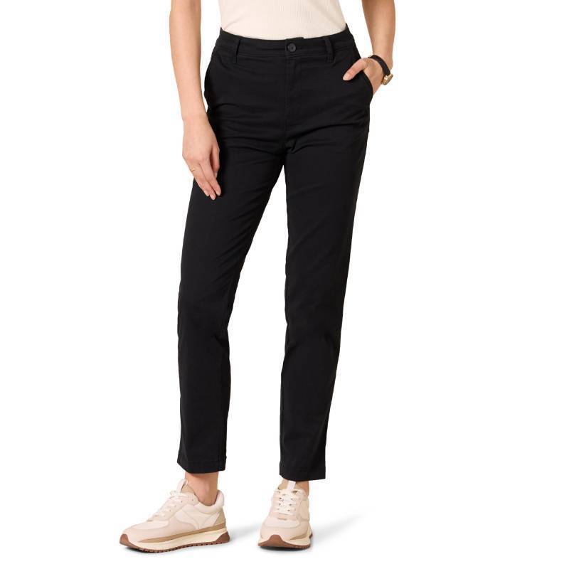 lot 3425 image: Amazon Essentials Womens High-Rise Slim-Fit Full-Length Straight-Leg Khaki Pant, Black, 18 - Retail $18