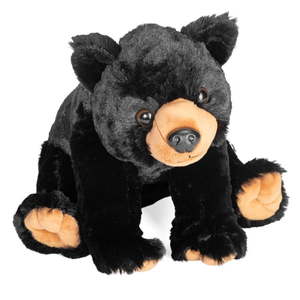 lot 3330 image: Wild Republic Black Bear Plush  Stuffed Animal  Plush Toy  Gifts for Kids  Cuddlekins 12 Inches