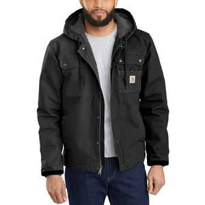 lot 3354 image: Carhartt Mens Washed Duck Bartlett Jacket, Black, XX-Large - Retail $150