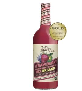 lot 3365 image: Case of 12 Tres Agaves, Organic Strawberry Margarita Mix, 1 Liter Bottles