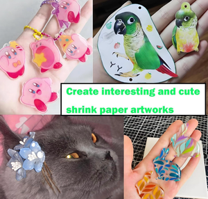 lot 3388 image: Shrinky Plastic Sheets,36Pack Shrink Film Sheets Sanded Shrink Paper Sheets,Shrink Art Paper Kit for Creative Craft DIY Ornaments(8 x 5.7inch)