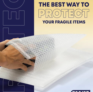 lot 3409 image: Clear bubble out Bags 8x10 Inch Bubble pouches 50 Qty, Self-Sealing