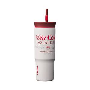 lot 3431 image: Owala 24oz Special Edition Stainless Steel Straw Tumbler - Diet Coke Social Club