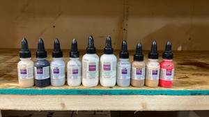 lot 3459 image: Sculpey Liquid Polymer Clay Set - 10 Bottles Mixed Colors