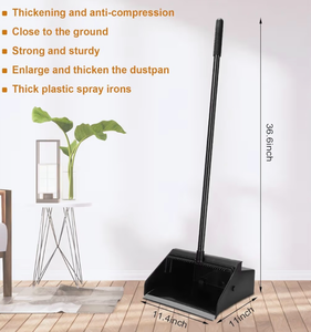 lot 3463 image: Leumoi Dust Pans with Long Handle 36.6 Inch