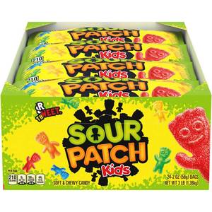 lot 3000 image: SOUR PATCH KIDS Soft & Chewy Candy - 53.6oz24ct