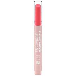 lot 3027 image: Neutrogena High Shine Glossy Lip Balm - Poppy Pink - 0.07oz Shine Enhancing, Light Tones, Lip Oils, Stick