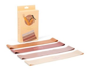 lot 3038 image: Blogilates Loop Bands - 4pk Latex Resistance for Legs & Arms