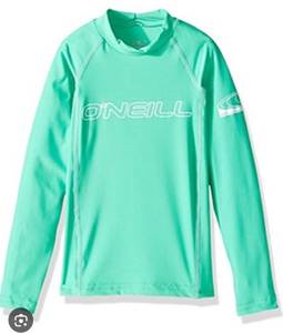 lot 3077 image: ONeill Long Sleeve Rash Guard Size 14