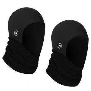 lot 3083 image: Tough Headwear Balaclava Ski Mask for Men & Women - Motorcycle Shiesty Mask - Thermal Winter Face Masks - Mens Pasamonta�as - Black (2pcs) adult