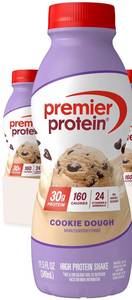 lot 3088 image: Premier Protein Shake, Cookie Dough, 30g Protein, No Added Sugar, 24 Vitamins & Minerals to Support Immune Health, 11.5 fl oz, 4 Pack (BB SEP.25.25)