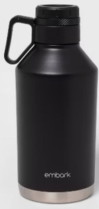 lot 3101 image: Embark 64oz Stainless Steel Growler Black 64 Oz