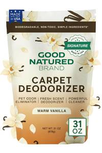 lot 3138 image: Good Natured Brand  Carpet Freshener & Deodorizer Powder  31 oz Pet Odor Eliminator for Strong Odor & Pet Urine  Fresh Natural Warm Vanilla Scent  Safe for Homes with Pets (STOCK PHOTO NOT EXACT - DIFFERENT SCENT) Vanilla Cream