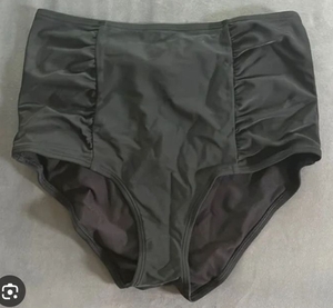 lot 3159 image: Aerie High-Waisted Black Swim Bottoms Size- 28