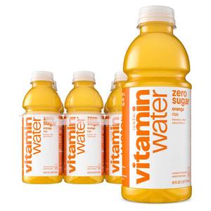 lot 3221 image: vitaminwater zero sugar rise, electrolyte enhanced water wvitamins, orange drinks, 20 fl oz, 12 Pack