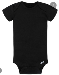lot 3248 image: Gerber Black Baby Onesie Short Sleeve Bodysuit 24 Months