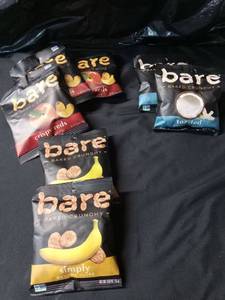 lot 3286 image: Bare Baked Crunchy Snack Chips Variety Pack 7 pack