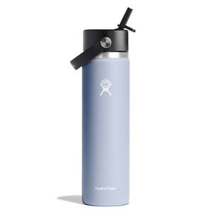 lot 3295 image: Hydro Flask 24oz Wide Mouth Flex Straw Bottle - Surf BPA-Free, Leakproof, Vacuum-Insulated