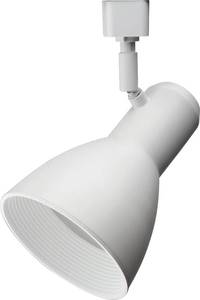 lot 2603 image: Lithonia Lighting LTHNSTBF BR30 MW M2 Baffle Head Track Lighting, Matte White