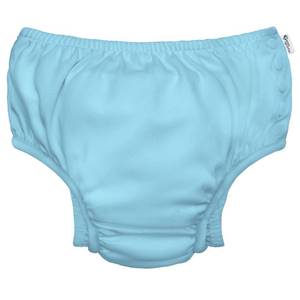 lot 2652 image: Green Sprouts Baby Toddler Ultimate Reusable Snap Swim Diaper, Aqua, 2T-3T