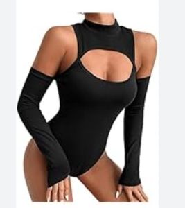 lot 2700 image: Linnsujh black sheer teddy lingerie xs