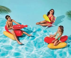 lot 2709 image: Sun Squad Inflatable Hot Dog Jousting Set