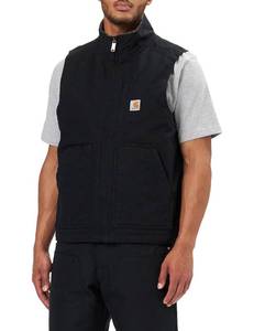 lot 2715 image: Carhartt Mens Washed Duck Mock-Neck Vest, Black, 3X-Large Tall - Retail $100