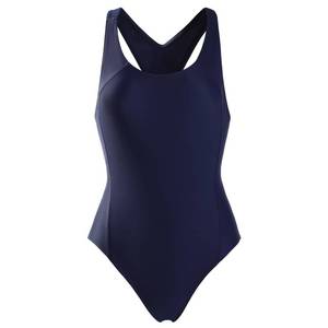lot 2716 image: BELE ROY Girls Swimsuit One Piece Swimming Suits Flyback Solid Swimwear for Practice(Navy Blue-No Padding,12)