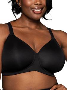 lot 2717 image: Beauty Back Full Figure Wirefree Extended Side and Back Smoother Bra 71267, Midnight Black, 42DD