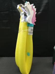 lot 2739 image: 2 pk Sun Squad Unicorn Character Pool Noodle Water Squirter