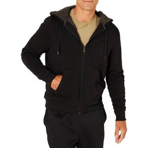 lot 2754 image: Amazon Essentials Mens Sherpa-Lined Full-Zip Fleece Hoodie Sweatshirt, Black, XX-Large