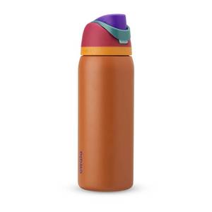 lot 2800 image: Owala 32oz FreeSip Stainless Steel Water Bottle Gemstone Chic - PlumBrown Portable Drinkware