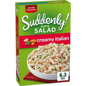 lot 2862 image: Pack of 2 Suddenly Salad Creamy Italian Pasta Salad Mix with Vegetable Blend & Seasoning  8.3 oz Box