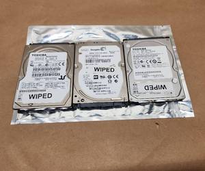 lot 36 image: Three Laptop SATA Hard Drives - Toshiba and Seagate